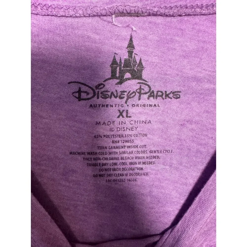 Disney Parks The Hollywood Tower Hotel Purple T-Shirt Size: XL - Picture 2 of 3